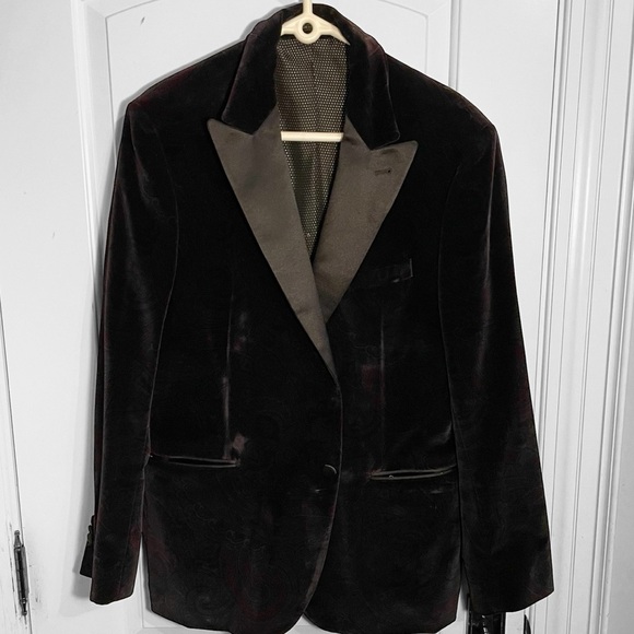 Joseph Abboud Other - Joseph Aboud Men's Modern Slim Fit Black Velvet Blazer